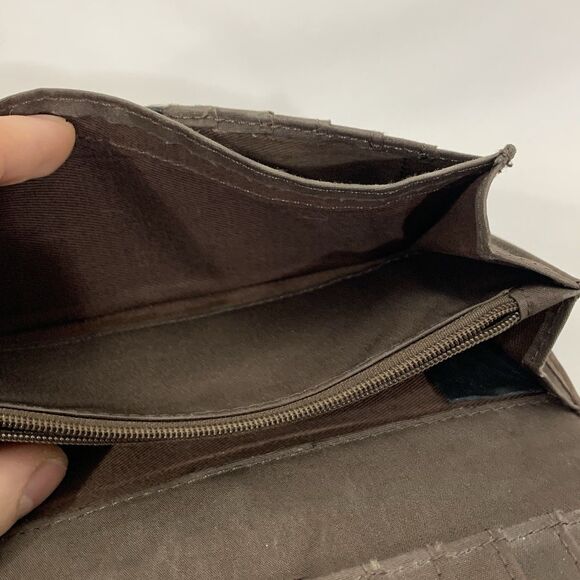 Vintage Fossil Wallet Womens Brown Genuine Leather Bi Fold Coin Purse Ladies 3x7 - Picture 5 of 13